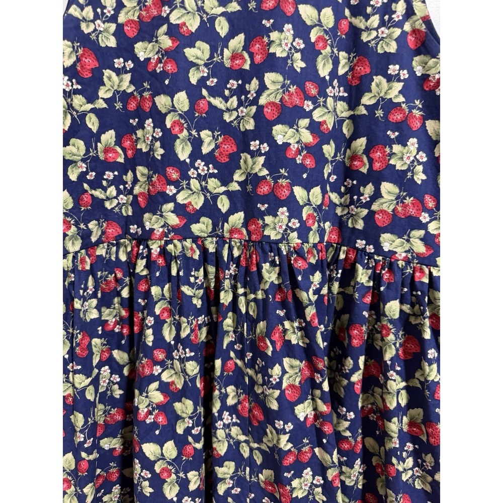 Dogwood Lane Strawberry Fields Cottage Farm Core Sleeveless Dress Women's Small - Picture 10 of 14